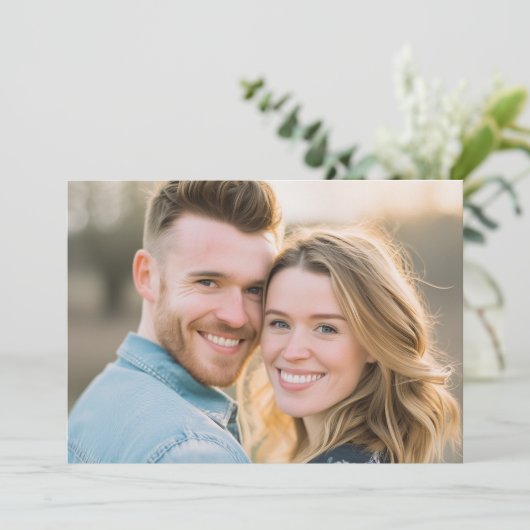 Cheerful Blue Denim Photo 招待状 (スタンド正面)