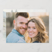 Cheerful Blue Denim Photo 招待状 (正面/裏面)