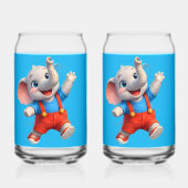 Cheerful blue glass concept ガラス缶 (正面)