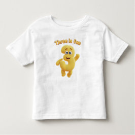 Cheerful Cartoon Number 3 | "Three is Fun" トドラーTシャツ