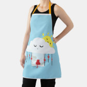 Cheerful Cat & Sunny Cloud Apron エプロン (インサイチュ)