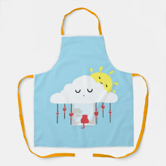 Cheerful Cat & Sunny Cloud Apron エプロン