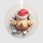 Cheerful Chick Holiday Breakout Ornament オーナメント (裏面)