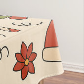 Cheerful Christmas Doodle Pattern テーブルクロス (インサイチュ)