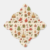 Cheerful Christmas Doodle Pattern フェイバーボックス (折り畳みなし)