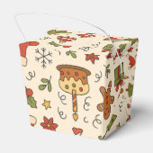 Cheerful Christmas Doodle Pattern フェイバーボックス (裏面サイド)