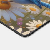 Cheerful Colorful Spring Birds Design デスクマット (コーナー)