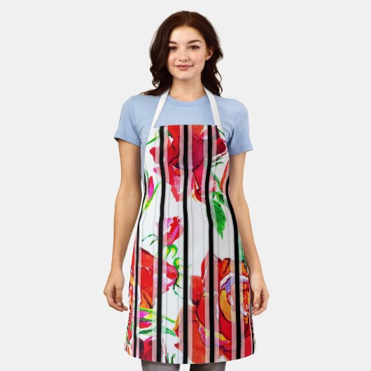 Cheerful Colors Cook Apron エプロン (着用した状態)