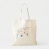 Cheerful Cute Birds In Cages Tote Bag トートバッグ (正面)