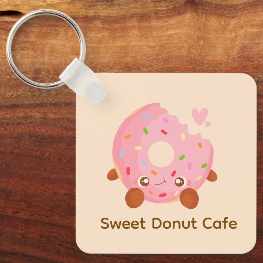 Cheerful Donut With Sprinkles キーホルダー (正面)