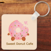 Cheerful Donut With Sprinkles キーホルダー (裏面)