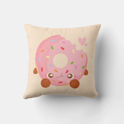 Cheerful Donut With Sprinkles クッション (裏面)