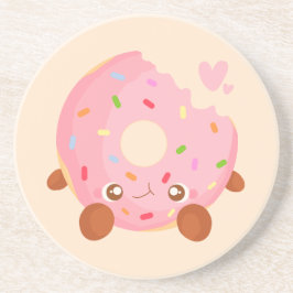 Cheerful Donut With Sprinkles コースター
