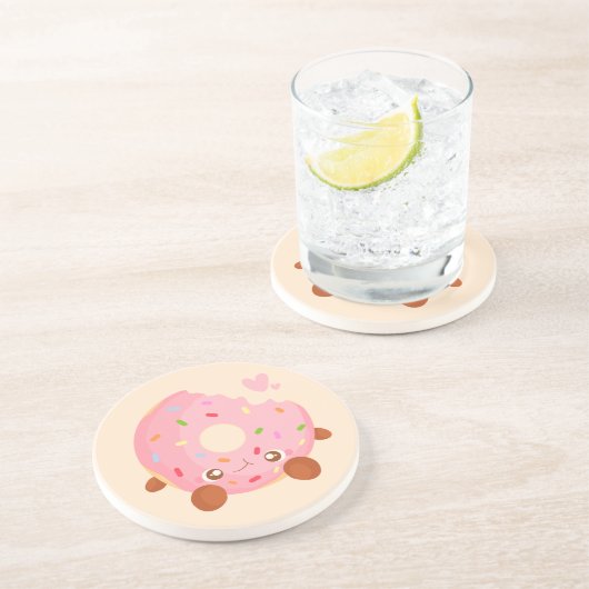 Cheerful Donut With Sprinkles コースター (側面)