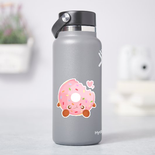 Cheerful Donut With Sprinkles シール (HydroFlask)