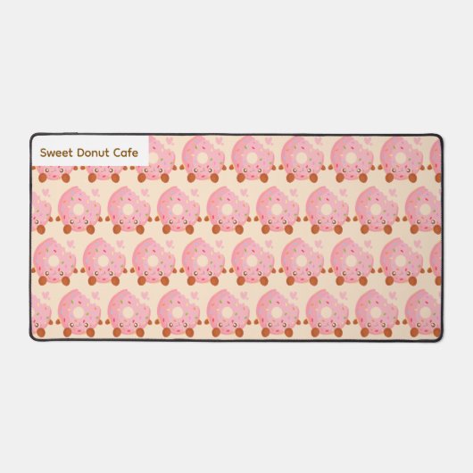 Cheerful Donut With Sprinkles デスクマット (正面)