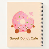 Cheerful Donut With Sprinkles ノートブック (裏面)