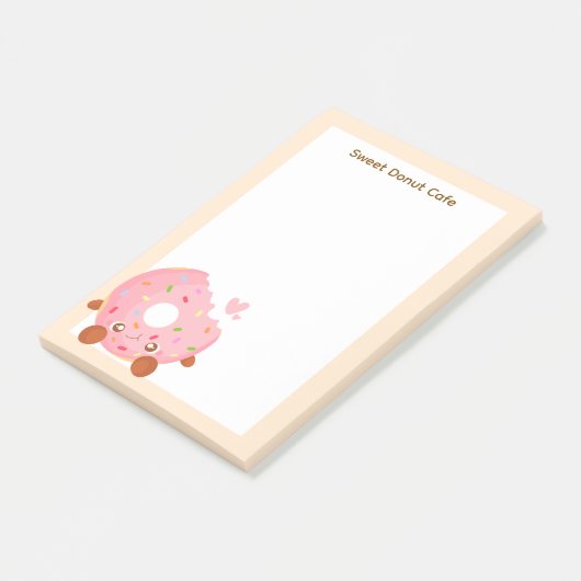 Cheerful Donut With Sprinkles ポストイット (アングル)