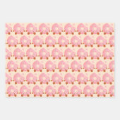 Cheerful Donut With Sprinkles ラッピングペーパーシート (正面)