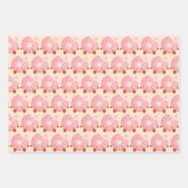 Cheerful Donut With Sprinkles ラッピングペーパーシート