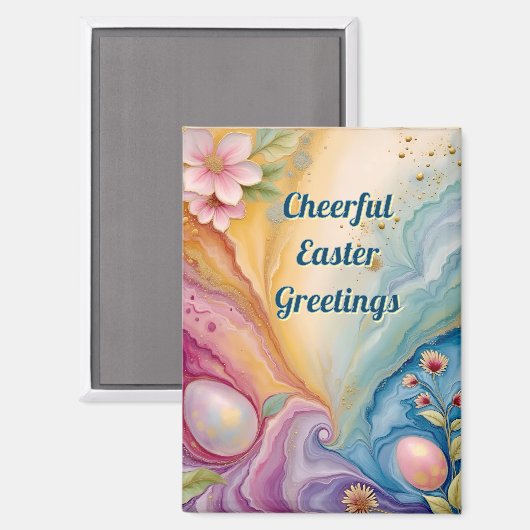 ~ CHEERFUL EASTER GREETINGS ~  Magnet マグネット (正面/裏面)