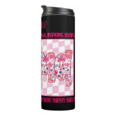 Cheerful Floral Drip Mom Word Art タンブラー (回転右)