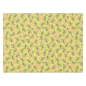  Cheerful Floral Pattern: Pink Flowers  テーブルクロス (正面(横))