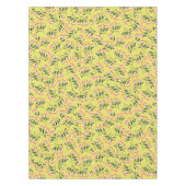  Cheerful Floral Pattern: Pink Flowers  テーブルクロス (正面)