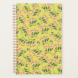  Cheerful Floral Pattern: Pink Flowers  プランナー手帳