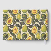 Cheerful Green Avocado Botanical ゲストブック (裏面)