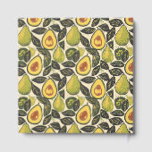 Cheerful Green Avocado Illustration ゲストブック (裏面)