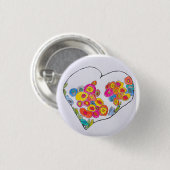 Cheerful Heart by Lydia's Art Sangria 缶バッジ (正面&裏面)