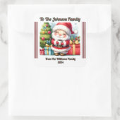 Cheerful Holiday Square Sticker スクエアシール (バッグ)