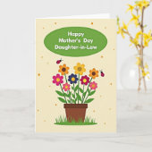 Cheerful Moms Day Bouquet Card カード (黄色い花)