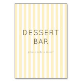 Cheerful Neutral Dessert Bar Sign テーブルナンバー (裏面)