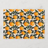 Cheerful Orange Botanical エンクロージャーカード (裏面)
