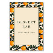 Cheerful Orange Citrus Border テーブルナンバー (裏面)