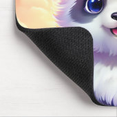 Cheerful Panada, Rainbows, Butterflies and Flowers マウスパッド (コーナー)