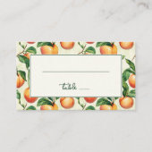 Cheerful Peach Illustration Grid プレイスカード (正面)