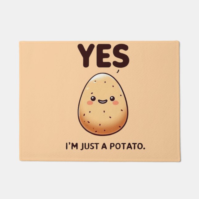 Cheerful Potato Affirmation / Afirmação da Batata  ドアマット (正面)