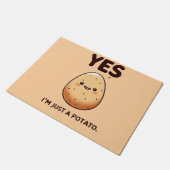 Cheerful Potato Affirmation / Afirmação da Batata  ドアマット (アングル)