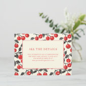 Cheerful Red Cherry Border エンクロージャーカード (スタンド正面)