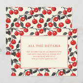 Cheerful Red Cherry Border エンクロージャーカード (正面/裏面)
