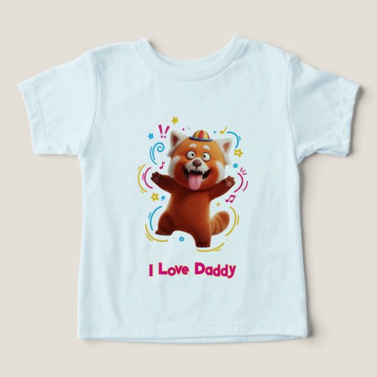 Cheerful Red Panda 3D Cartoon (デザイン正面)