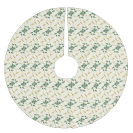 Cheerful Regal Floral Ivory ブラッシュドポリエステルツリースカート