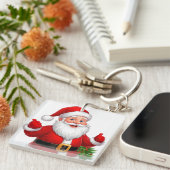 Cheerful Santa Claus キーホルダー (正面右)