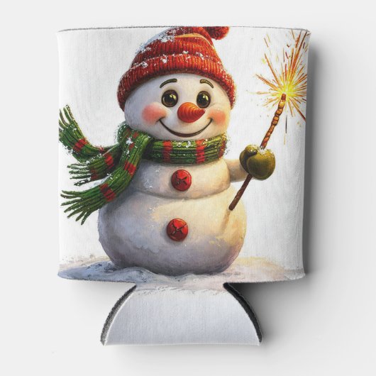 Cheerful Snowman 缶クーラー (正面)