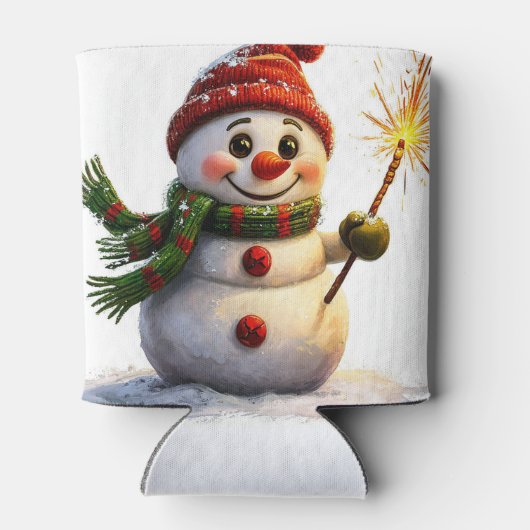 Cheerful Snowman 缶クーラー (裏面)