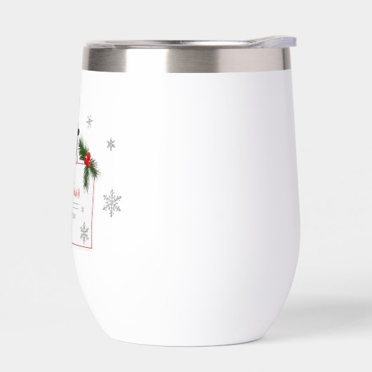 Cheerful Snowman Christmas New Year Greetings  (左面)