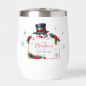 Cheerful Snowman Christmas New Year Greetings  (正面)